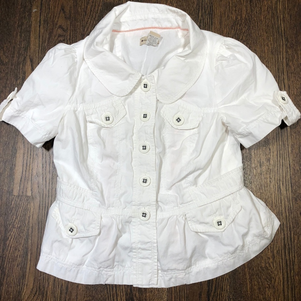 Anthropologie Elevenses Crop Jacket Size 2 SS